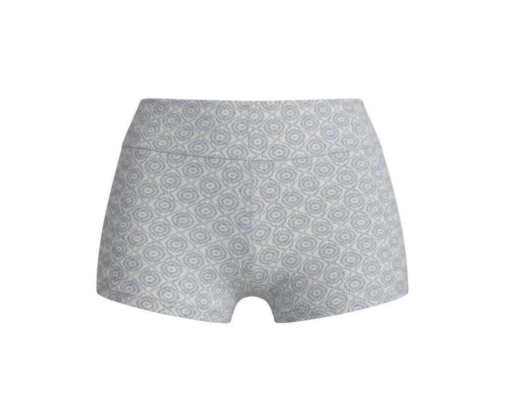Jacquard corto azul